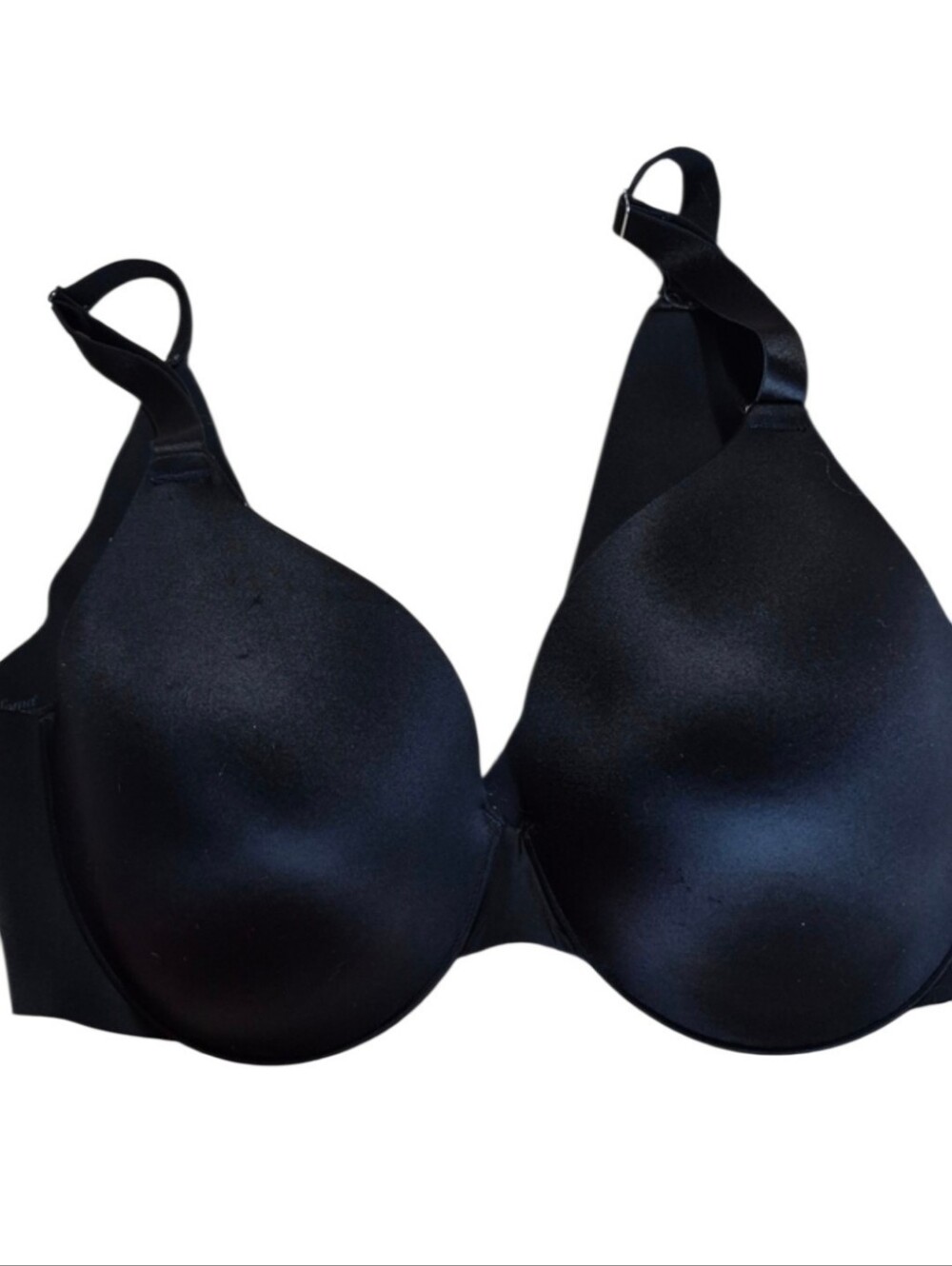 Soma Vanishing Back Full Coverage Bra Black 34DD Smooth Adjustable Straps